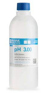 Kalibrační roztok pro pH 3,00; 500 ml, s certifikátem