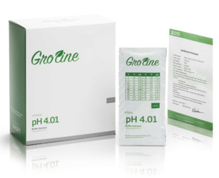 Kalibrační roztok pH 4.01 s certifikátem,(25 x 20 mL)- GroLine