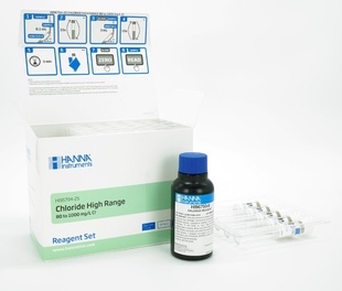 Reagencie pro stanovení chloridů HR (80 - 1000 mg/L)  (16 mm, 25 testů)