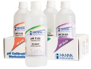 Sada pufrů pH 4,01; pH 7,01; pH 10,01 a skladovacího roztoku HI70300L, 500 ml lahve