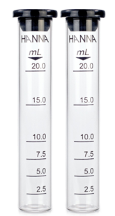 20 mL skleněný válec s víčkem, 2 ks