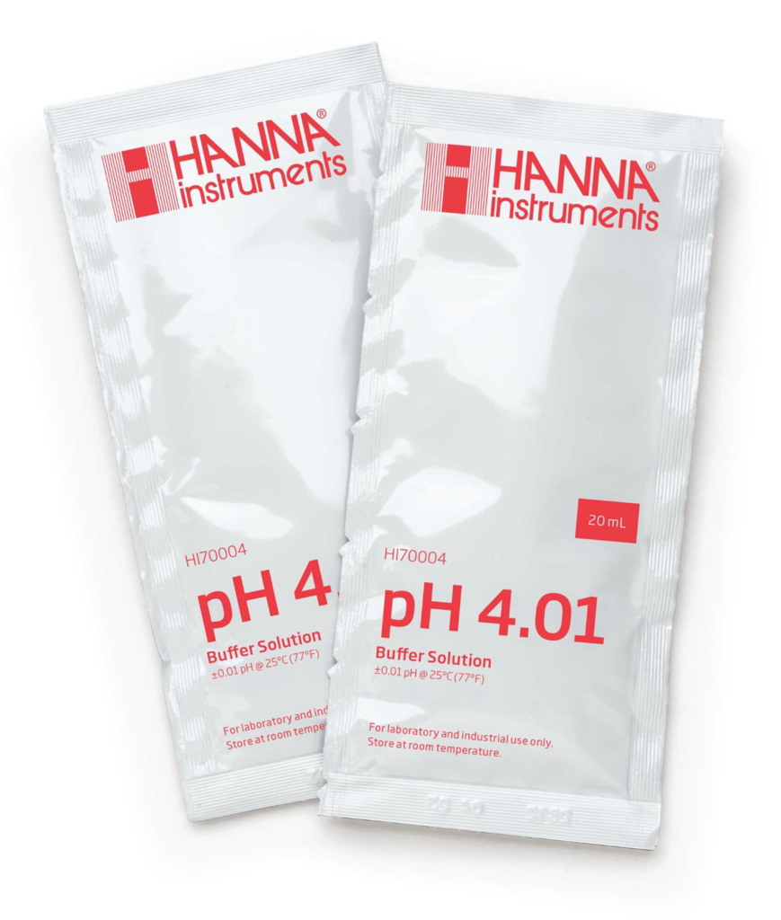 Kalibrační roztok pro pH 4,01 s certifikátem, sáček 20 ml