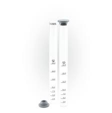Sada 2 odměrných válců, (skleněných s víčkem) ,25ml